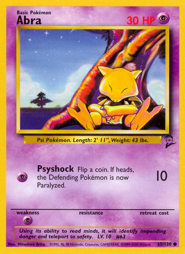 Abra (65/130) [Base Set 2] | Card Citadel