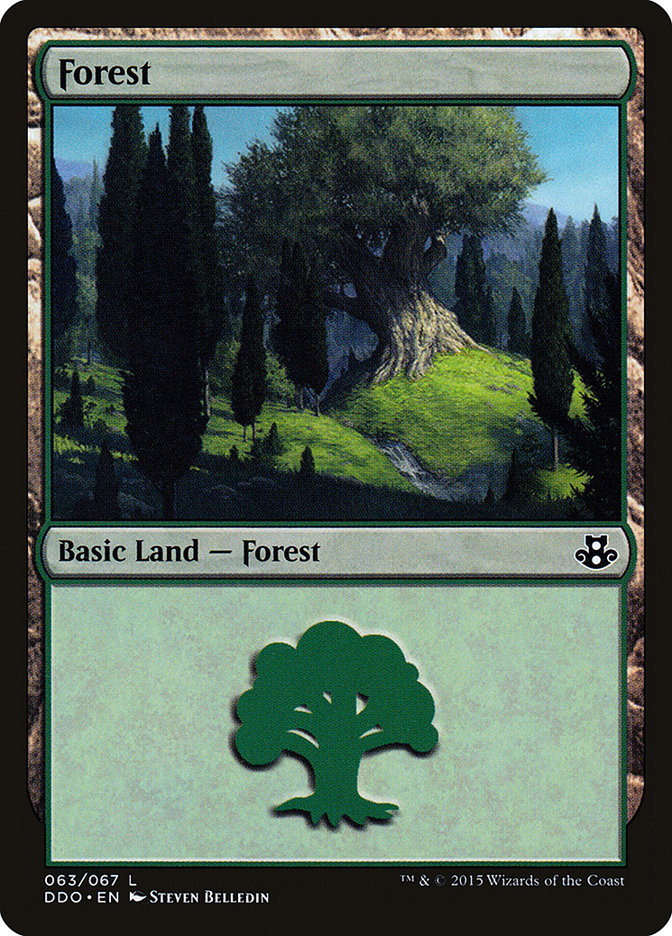 Forest (63) [Duel Decks: Elspeth vs. Kiora] | Card Citadel