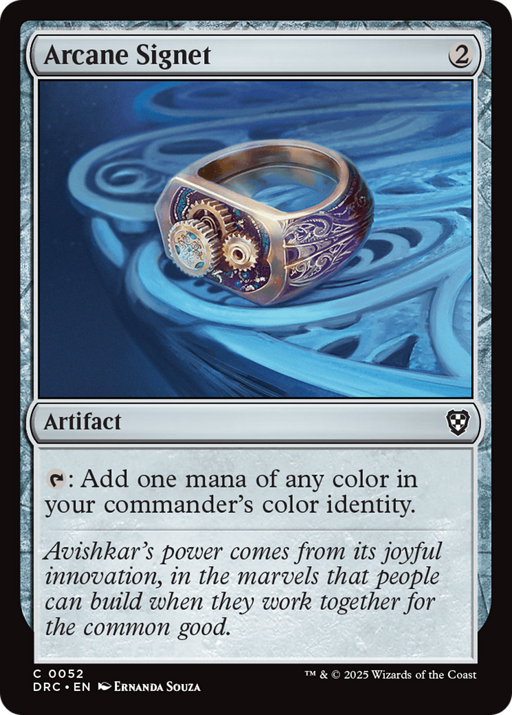 Arcane Signet (0052) [Aetherdrift Commander] | Card Citadel