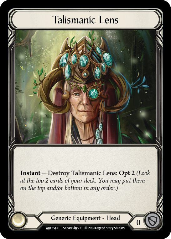 Talismanic Lens [ARC151-C] (Arcane Rising)  1st Edition Normal | Card Citadel