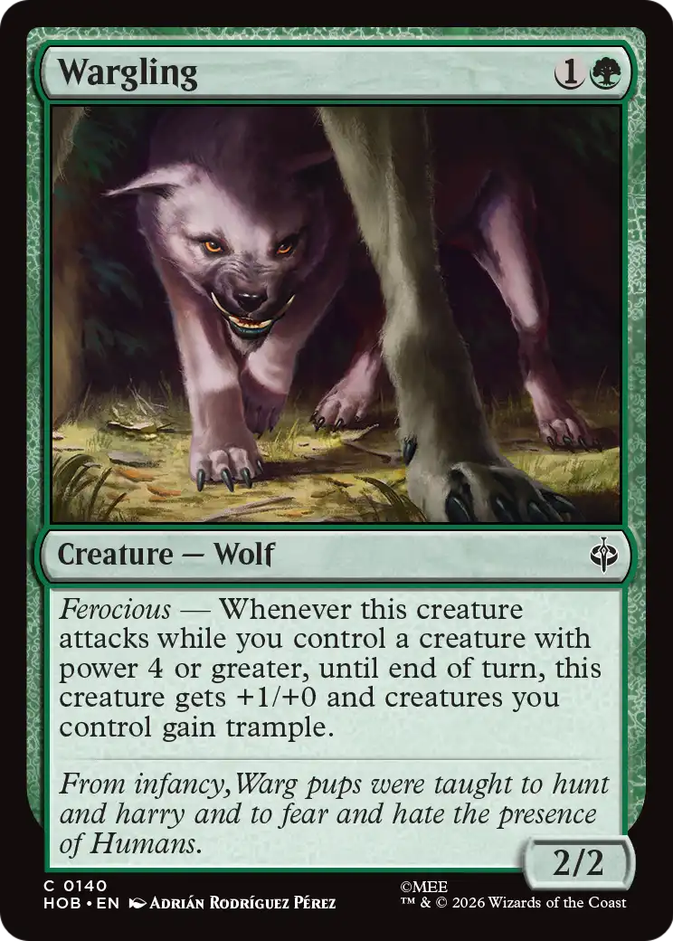 Wargling [The Hobbit] | Card Citadel