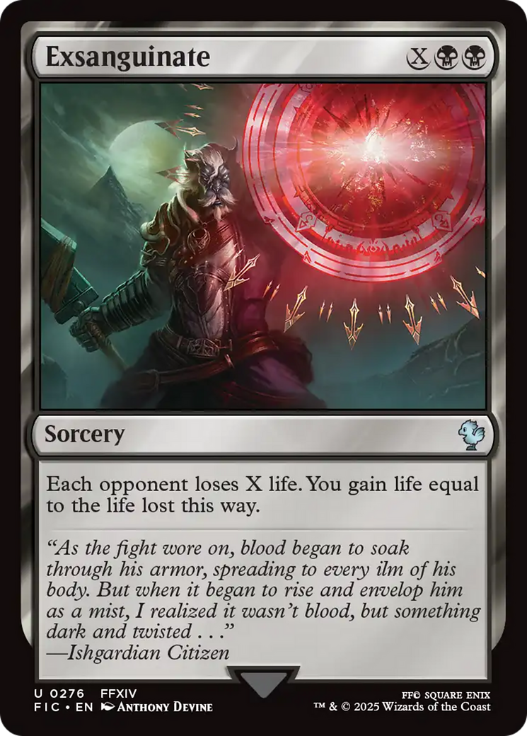 Exsanguinate [FINAL FANTASY Commander] | Card Citadel