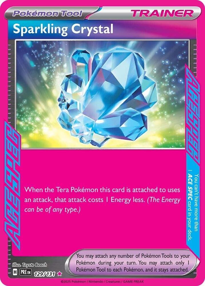 Sparkling Crystal (129/131) [Scarlet & Violet: Prismatic Evolutions] | Card Citadel