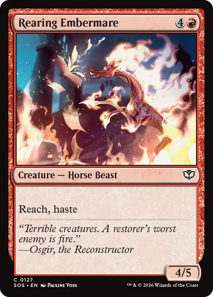Rearing Embermare [Secrets of Strixhaven] | Card Citadel