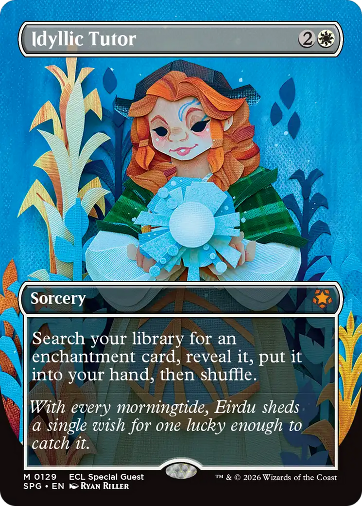 Idyllic Tutor (Borderless) [Lorwyn Eclipsed Special Guests] | Card Citadel