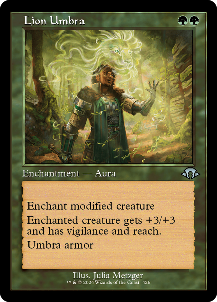 Lion Umbra (Retro Frame) [Modern Horizons 3] | Card Citadel