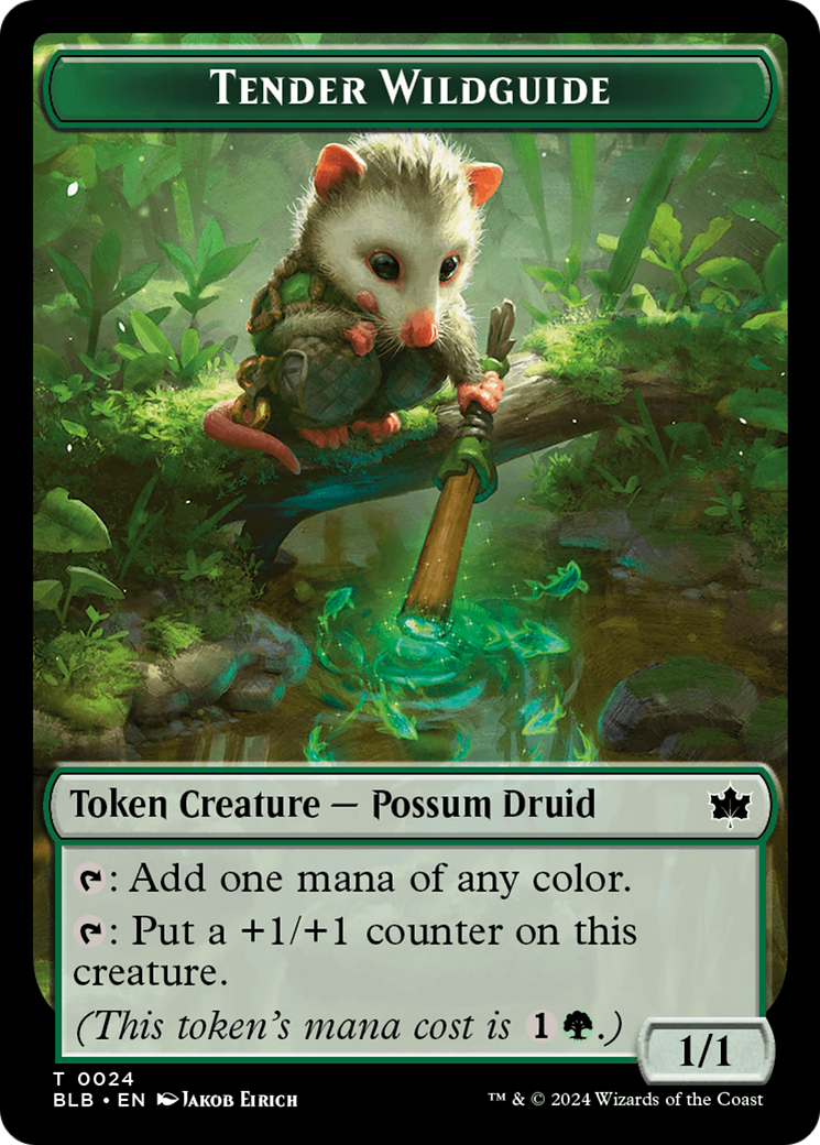 Tender Wildguide Token [Bloomburrow Tokens] | Card Citadel