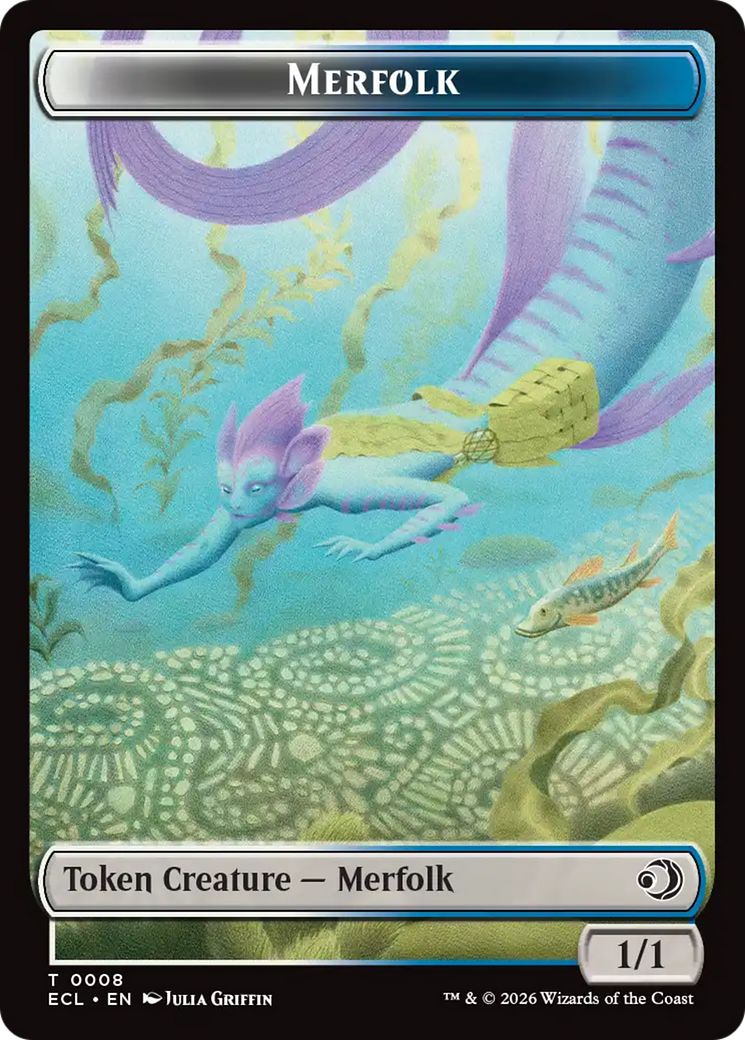 Shapeshifter // Merfolk Double-Sided Token [Lorwyn Eclipsed Tokens] | Card Citadel