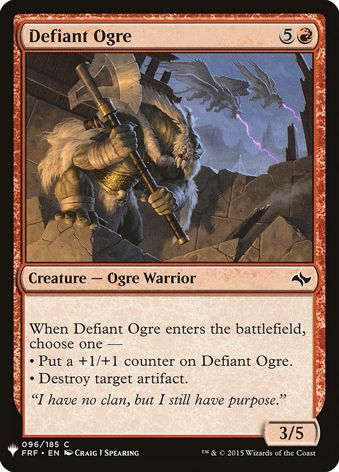 Defiant Ogre [Mystery Booster] | Card Citadel