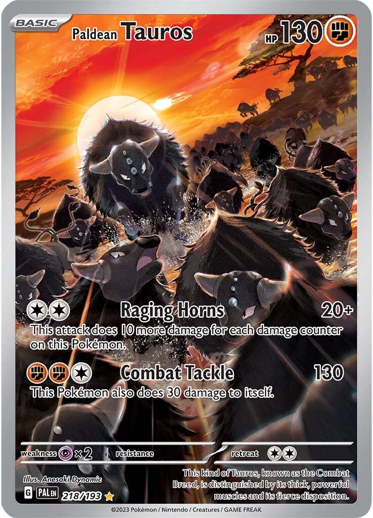 Paldean Tauros (218/193) [Scarlet & Violet: Paldea Evolved] | Card Citadel