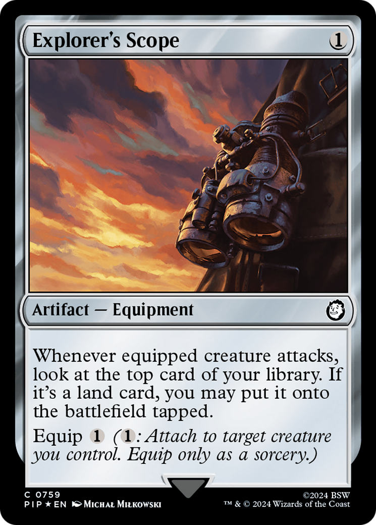 Explorer's Scope (Surge Foil) [Fallout] | Card Citadel