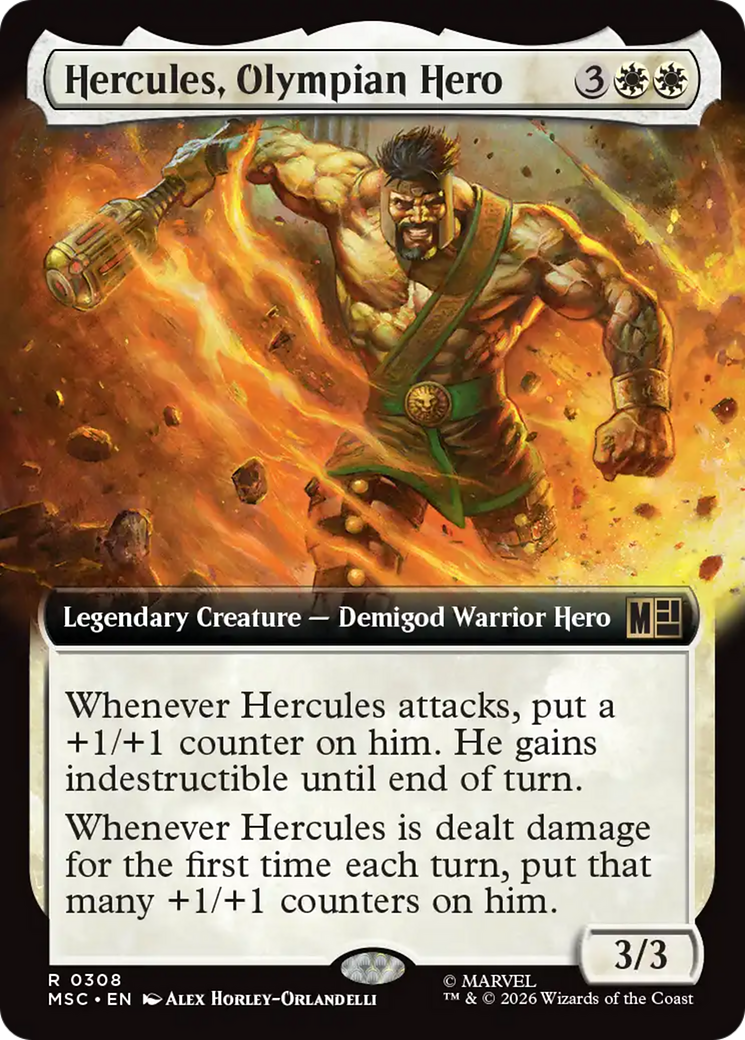 Hercules, Olympian Hero (Extended Art) [Marvel Super Heroes Commander] | Card Citadel