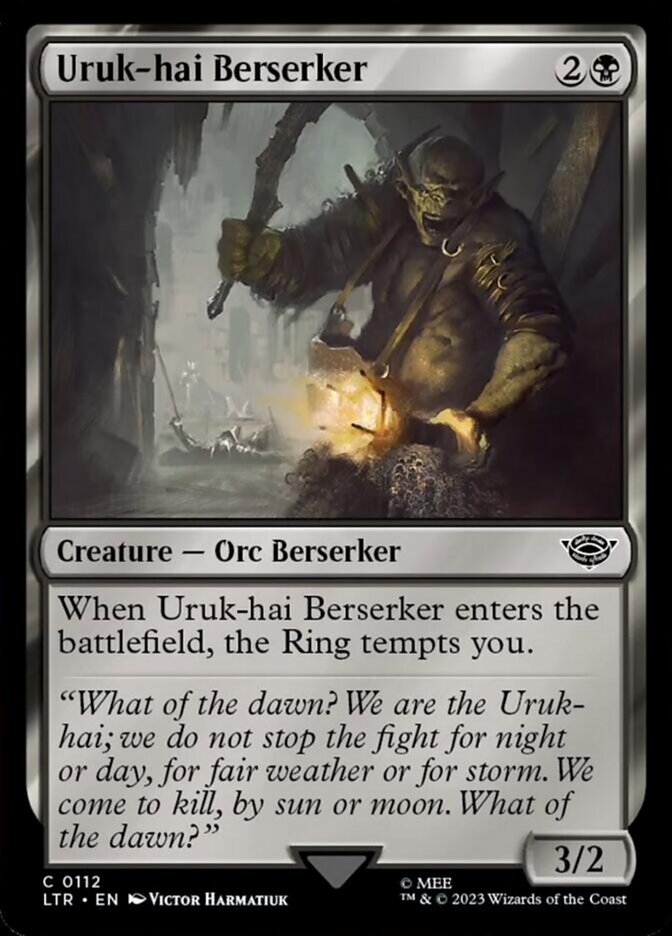 Uruk-hai Berserker [The Lord of the Rings: Tales of Middle-Earth] | Card Citadel