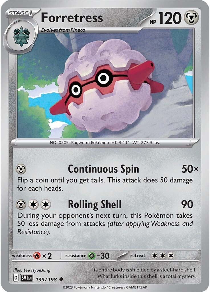 Forretress (139/198) [Scarlet & Violet: Base Set] | Card Citadel