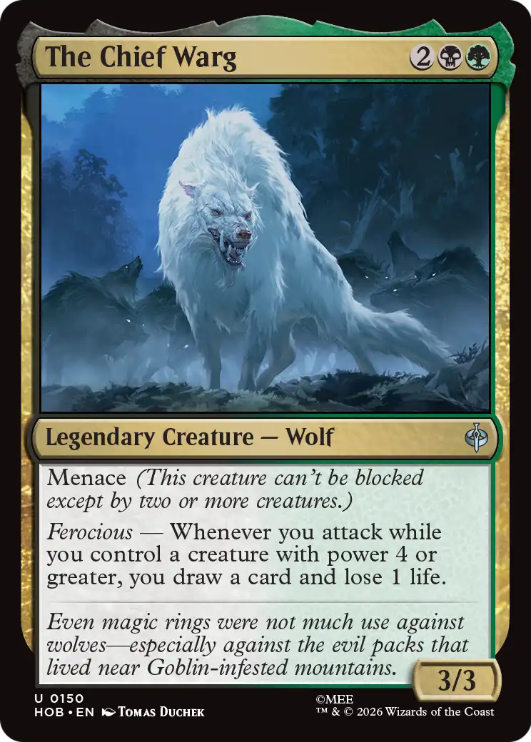 The Chief Warg [The Hobbit] | Card Citadel