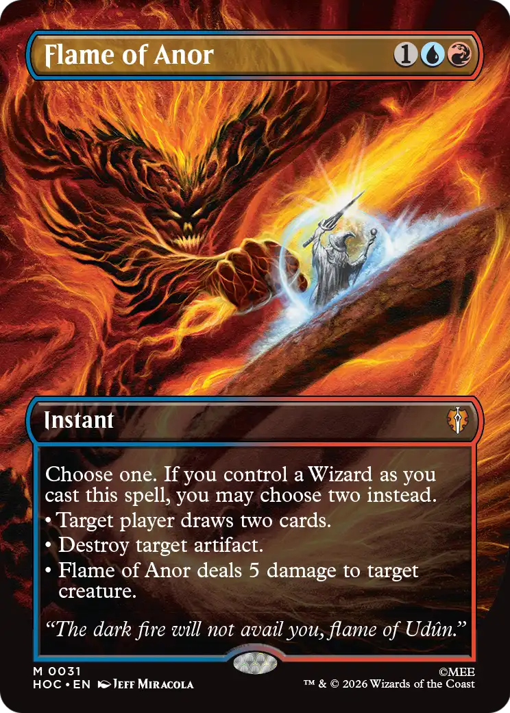 Flame of Anor (Borderless) [The Hobbit: Eternal-Legal] | Card Citadel