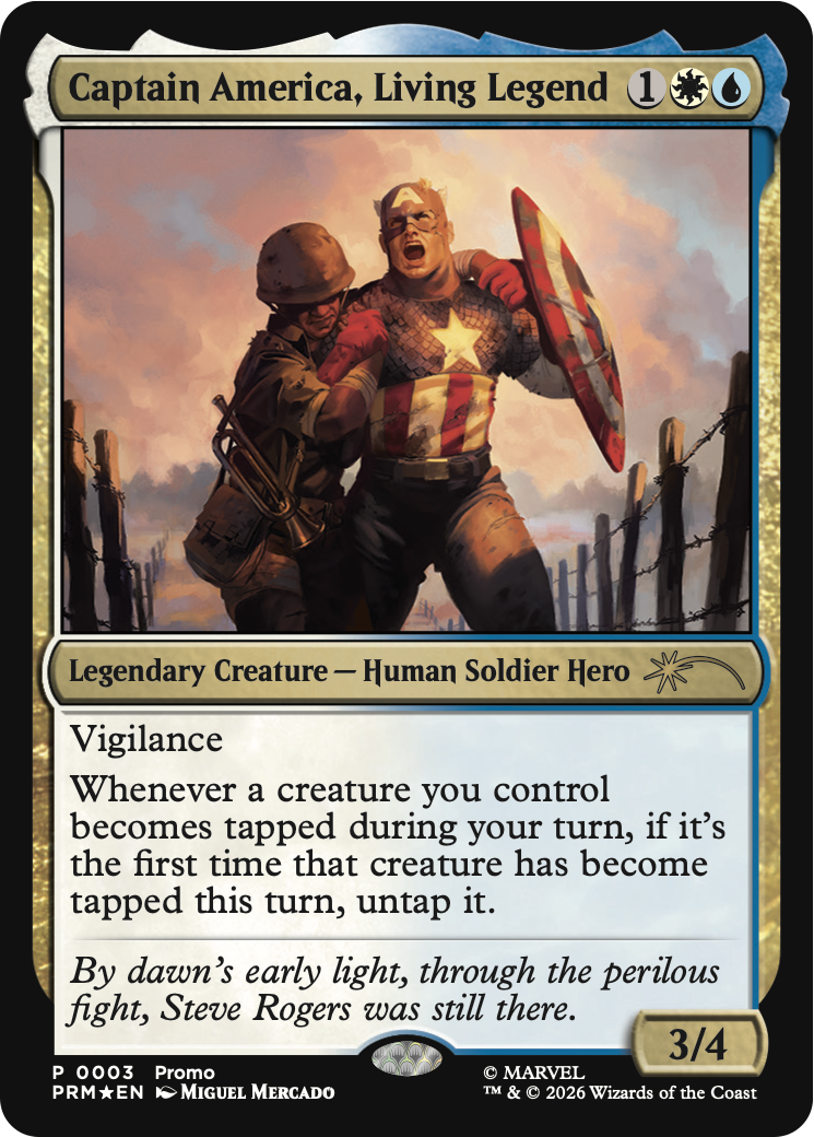 Captain America, Living Legend [Media Promos] | Card Citadel