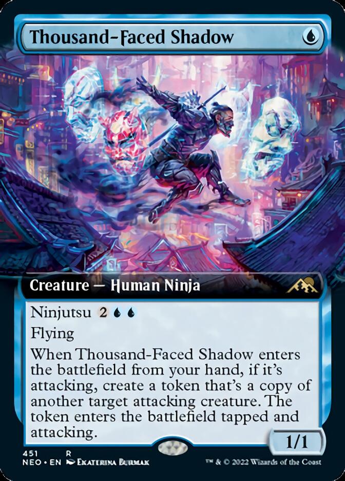 Thousand-Faced Shadow (Extended Art) [Kamigawa: Neon Dynasty] | Card Citadel