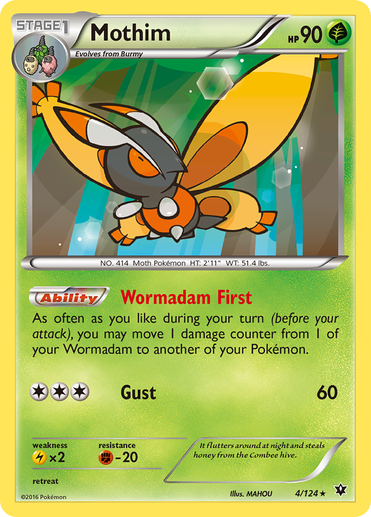 Mothim (4/124) [XY: Fates Collide] | Card Citadel