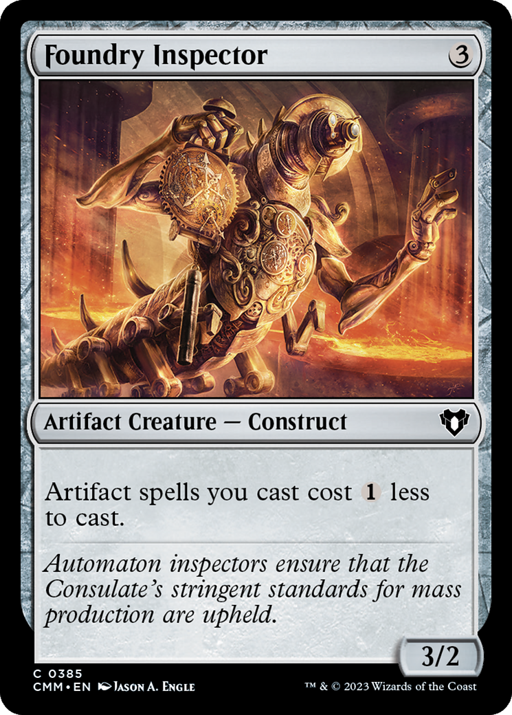 Foundry Inspector [Commander Masters] | Card Citadel