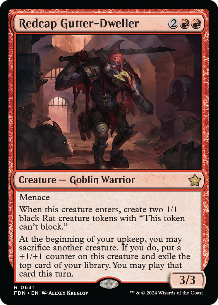 Redcap Gutter-Dweller [Foundations] | Card Citadel