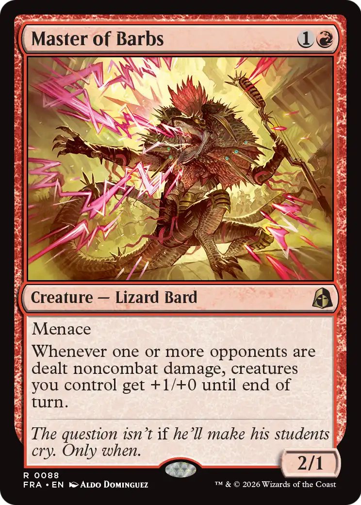 Master of Barbs [Reality Fracture] | Card Citadel