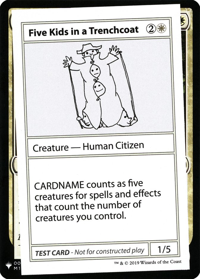 Five Kids in a Trenchcoat [Mystery Booster Playtest Cards] | Card Citadel