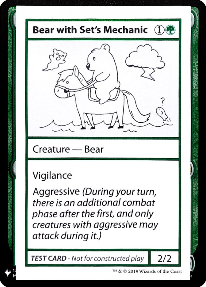 Bear with Set's Mechanic [Mystery Booster Playtest Cards] | Card Citadel