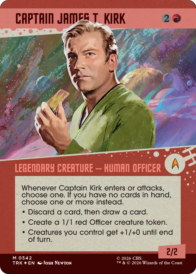 Captain James T. Kirk (Showcase) (Surge Foil) [Star Trek] | Card Citadel