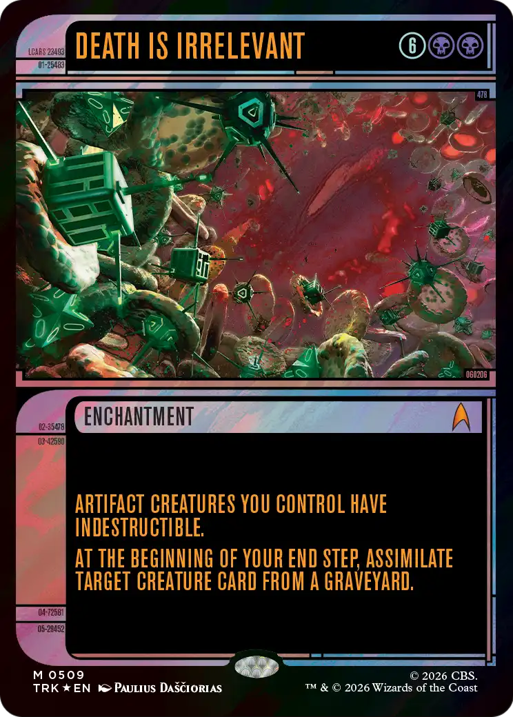 Death Is Irrelevant (Showcase) (Surge Foil) [Star Trek] | Card Citadel