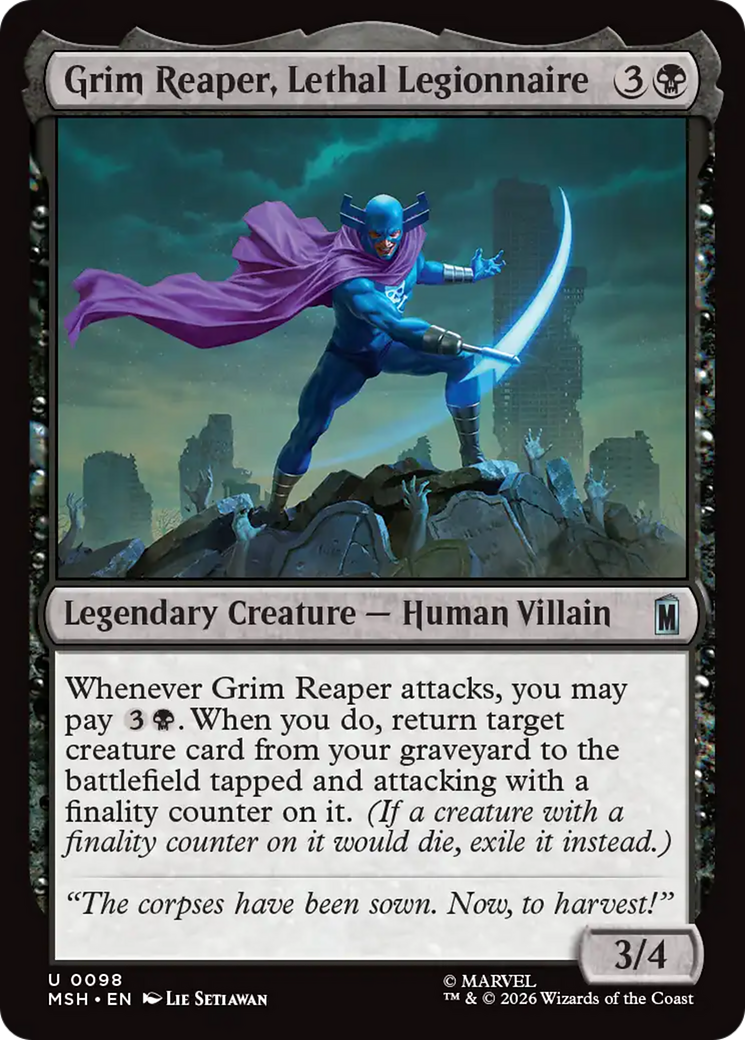 Grim Reaper, Lethal Legionnaire [Marvel Super Heroes] | Card Citadel