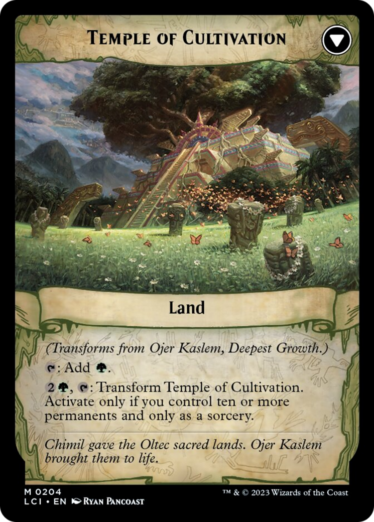 Ojer Kaslem, Deepest Growth // Temple of Cultivation [The Lost Caverns of Ixalan] | Card Citadel