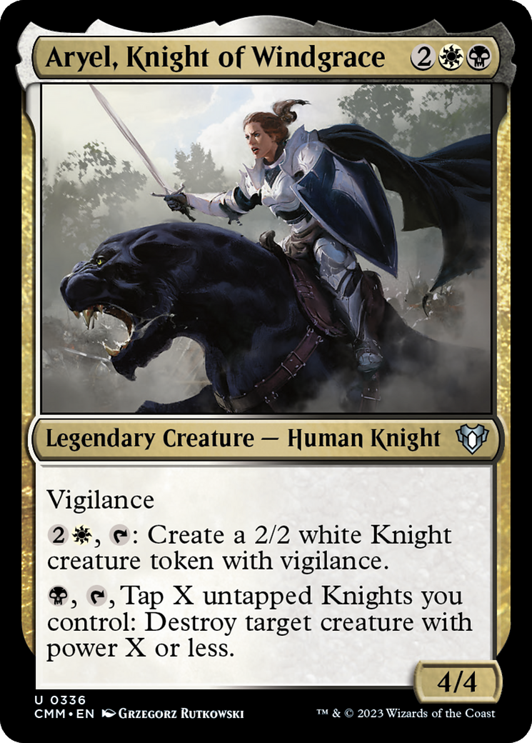 Aryel, Knight of Windgrace [Commander Masters] | Card Citadel