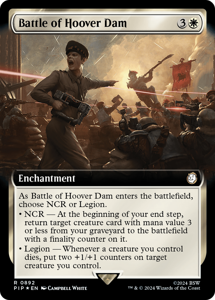 Battle of Hoover Dam (Extended Art) (Surge Foil) [Fallout] | Card Citadel