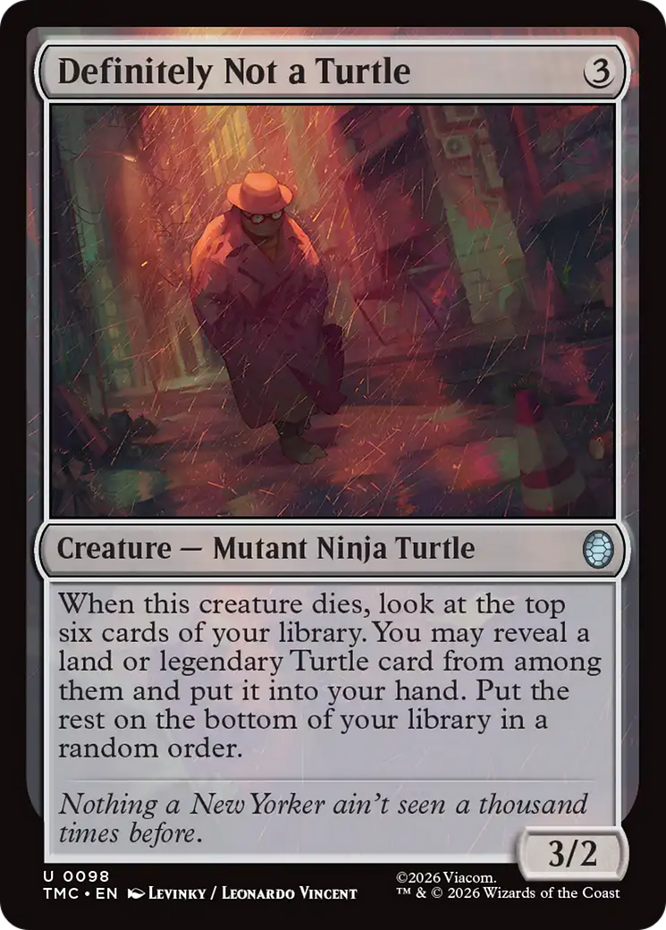 Definitely Not a Turtle [Teenage Mutant Ninja Turtles Commander] | Card Citadel