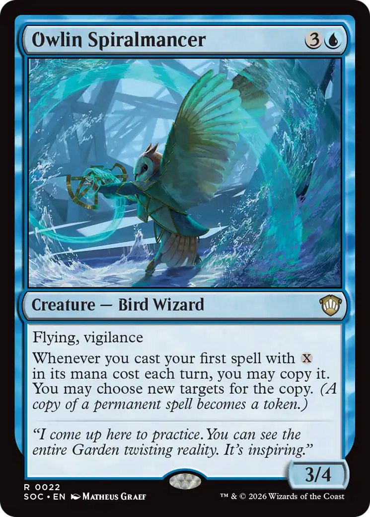 Owlin Spiralmancer [Secrets of Strixhaven Commander] | Card Citadel