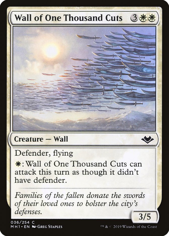 Wall of One Thousand Cuts [Modern Horizons] | Card Citadel