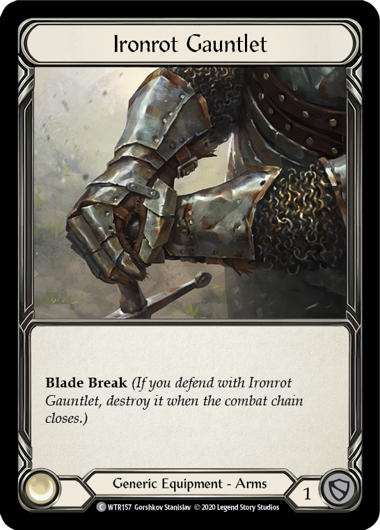 Ironrot Gauntlet [U-WTR157] (Welcome to Rathe Unlimited)  Unlimited Normal | Card Citadel