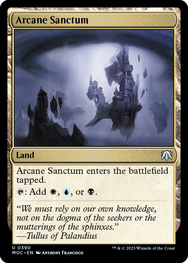 Arcane Sanctum [March of the Machine Commander] | Card Citadel