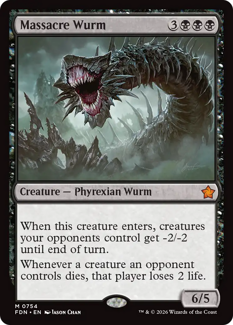 Massacre Wurm (0754) [Foundations] | Card Citadel