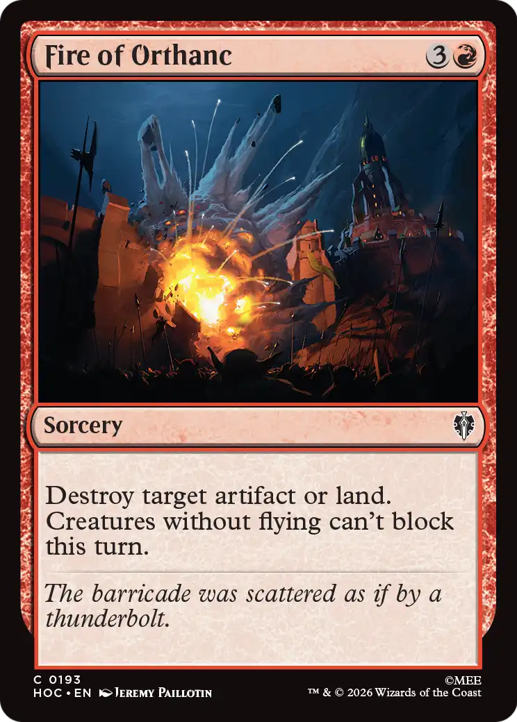Fire of Orthanc [The Hobbit: Eternal-Legal] | Card Citadel