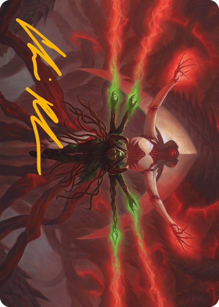 All Will Be One Art Card (Gold-Stamped Signature) [Phyrexia: All Will Be One Art Series] | Card Citadel