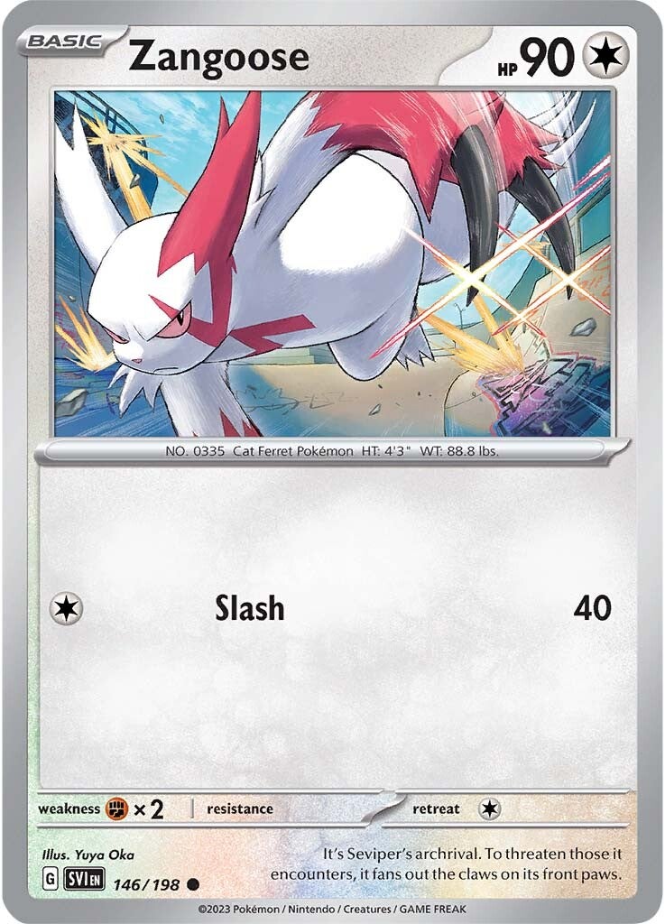 Zangoose (146/198) [Scarlet & Violet: Base Set] | Card Citadel