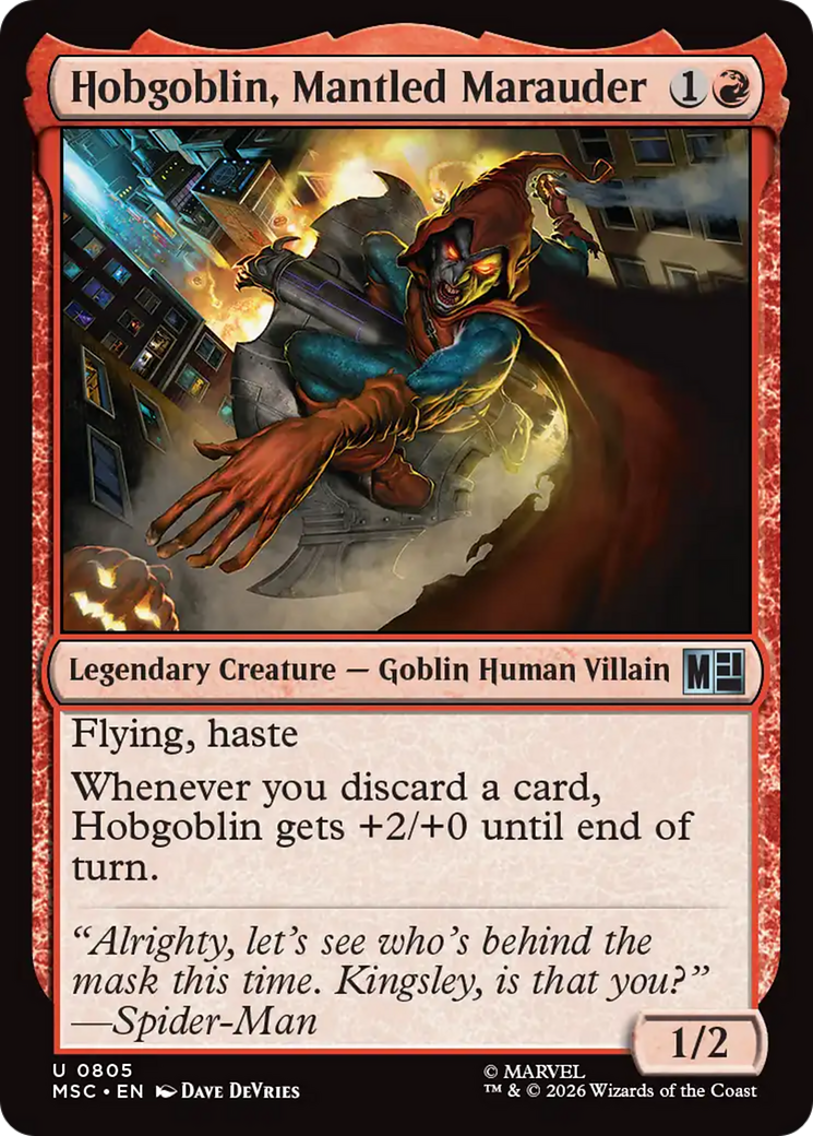 Hobgoblin, Mantled Marauder [Marvel Super Heroes Commander] | Card Citadel