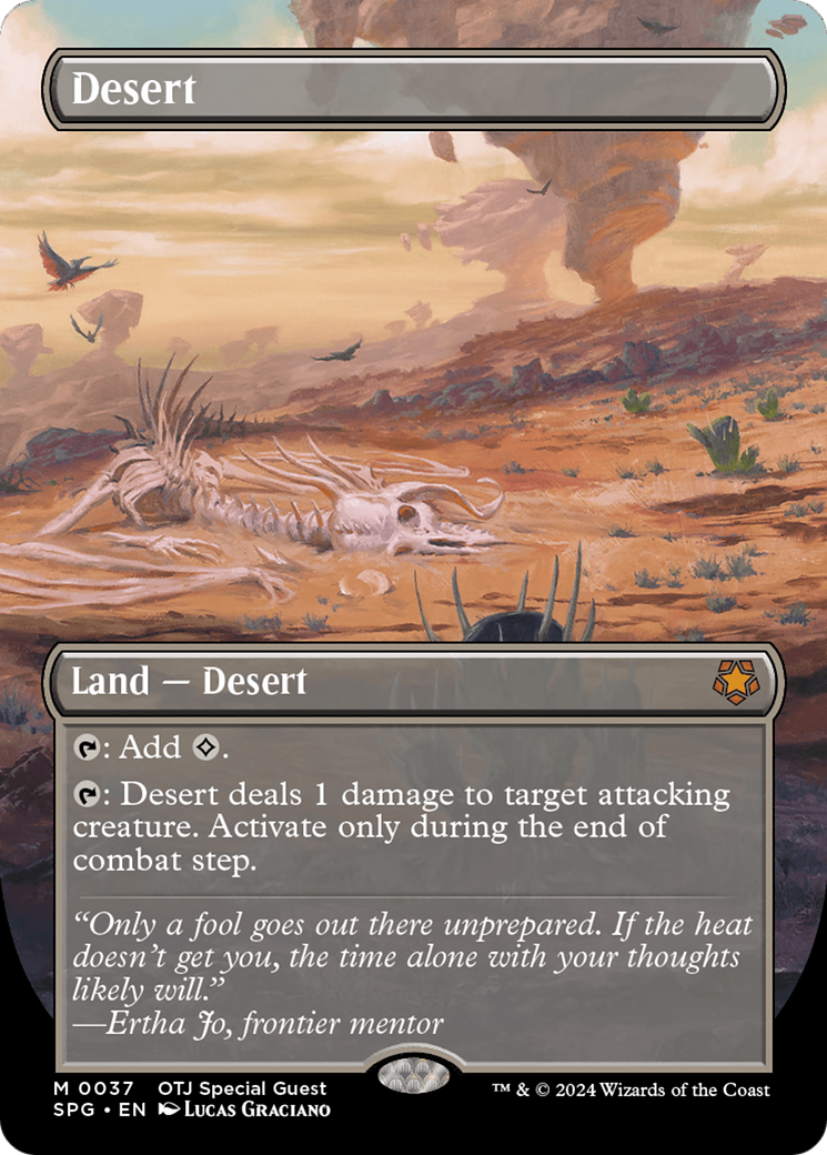 Desert (Borderless) [Outlaws of Thunder Junction Special Guests] | Card Citadel