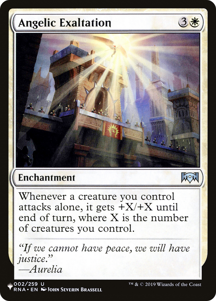 Angelic Exaltation [The List Reprints] | Card Citadel