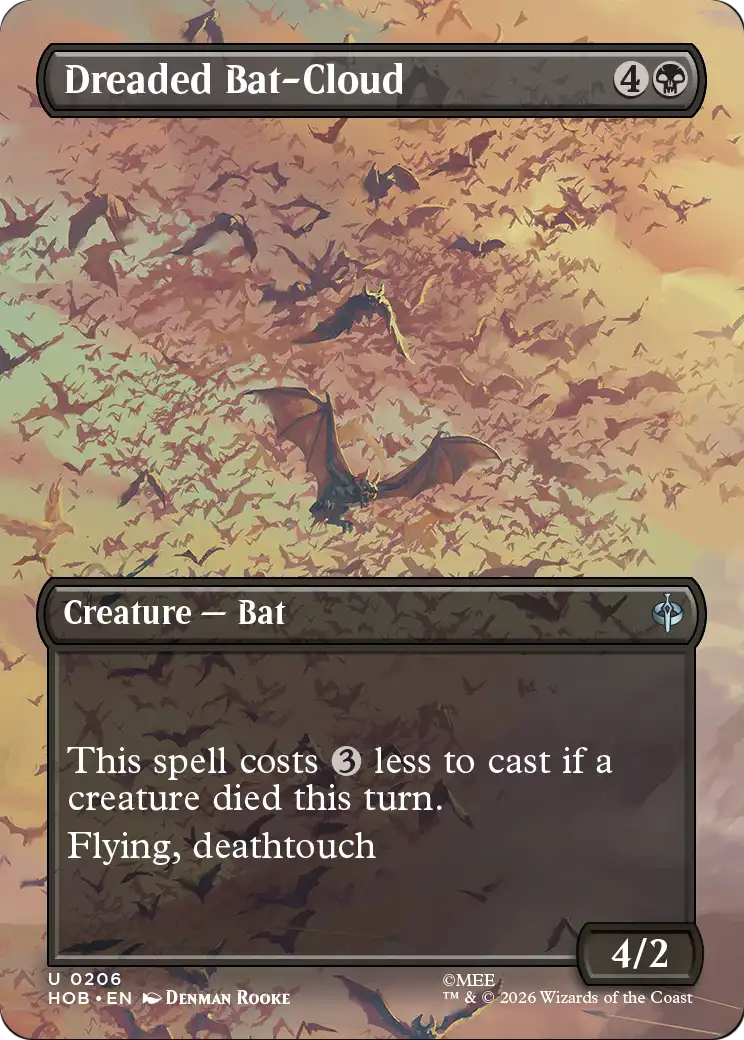 Dreaded Bat-Cloud (Borderless) [The Hobbit] | Card Citadel
