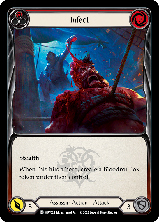 Infect (Red) [OUT024] (Outsiders)  Rainbow Foil | Card Citadel