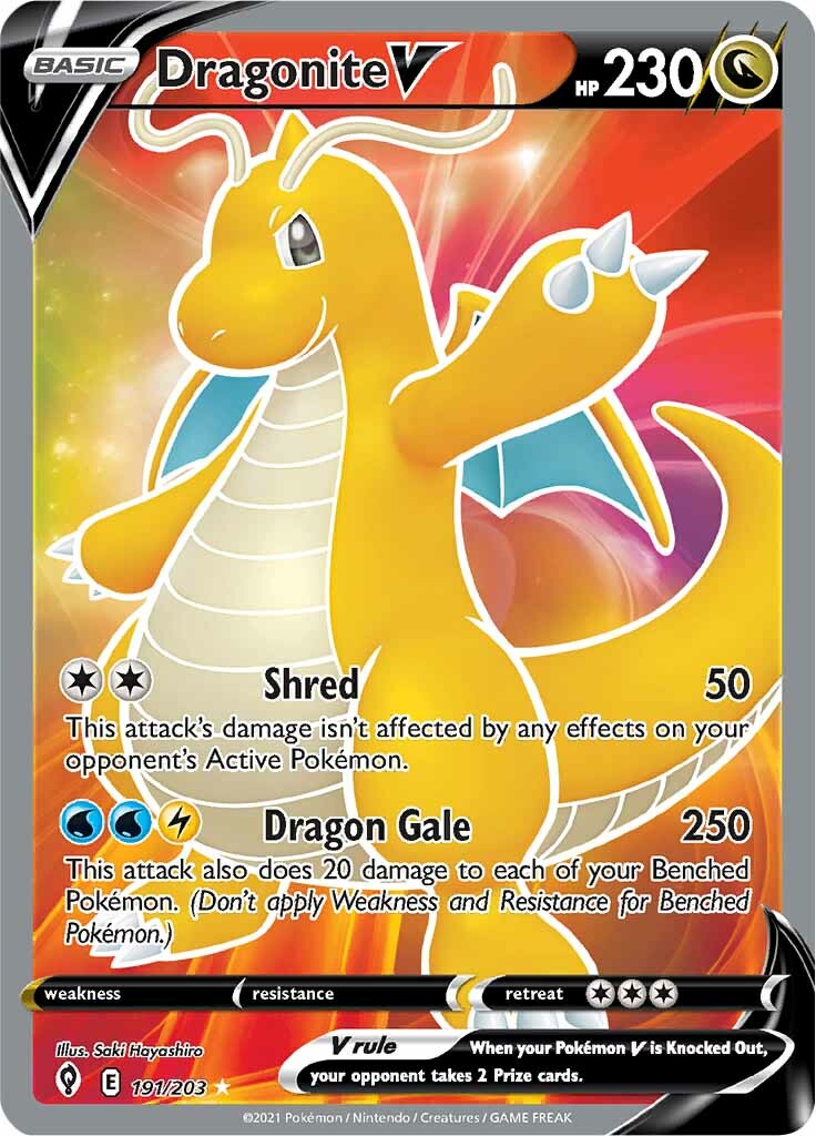 Dragonite V (191/203) [Sword & Shield: Evolving Skies] | Card Citadel