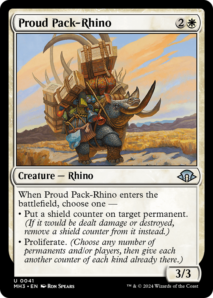 Proud Pack-Rhino [Modern Horizons 3] | Card Citadel